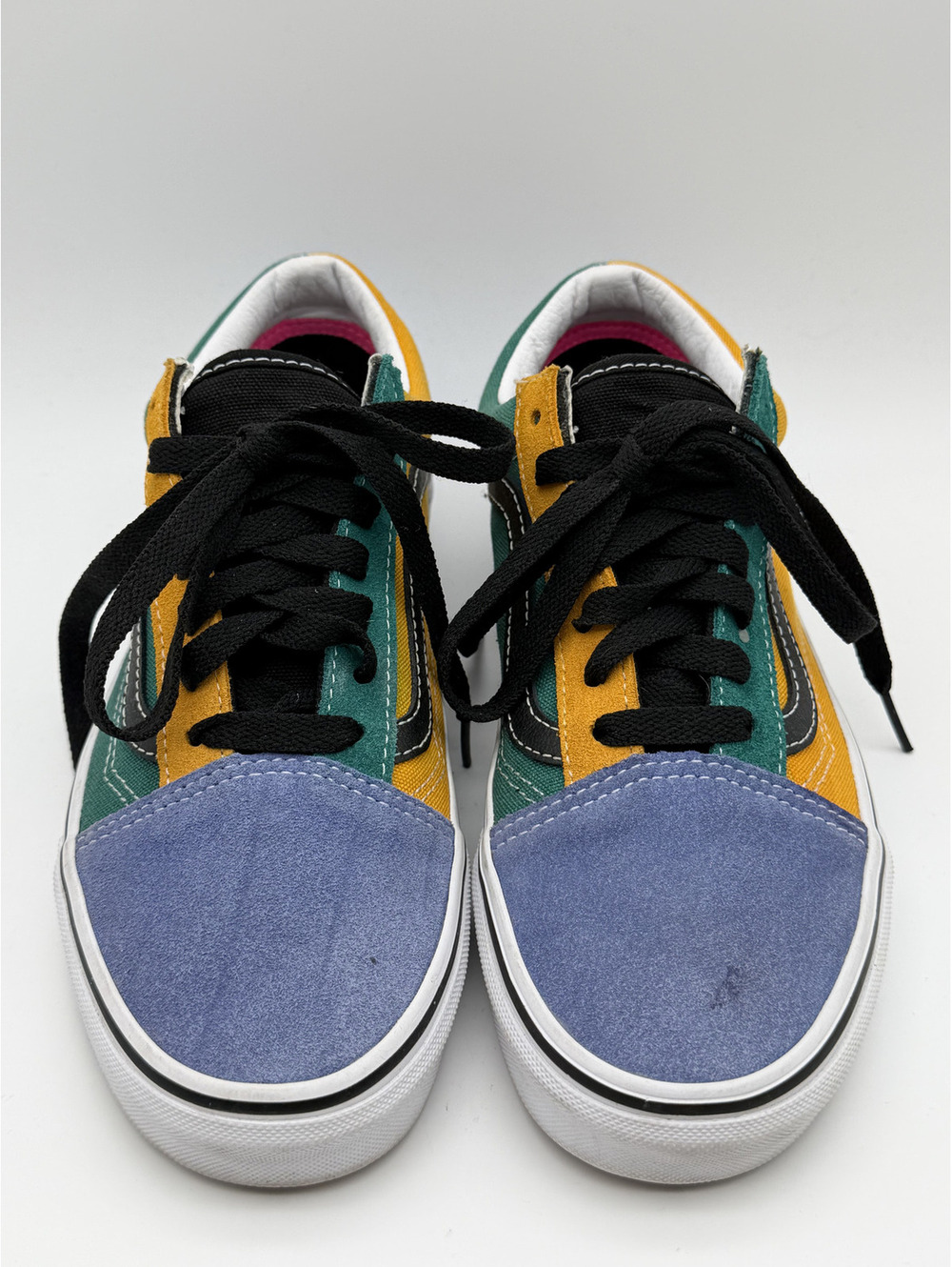 Vans Old Skool Multi-Color Suede and Canvas Sneakers Size 6 Men, 7.5 Women